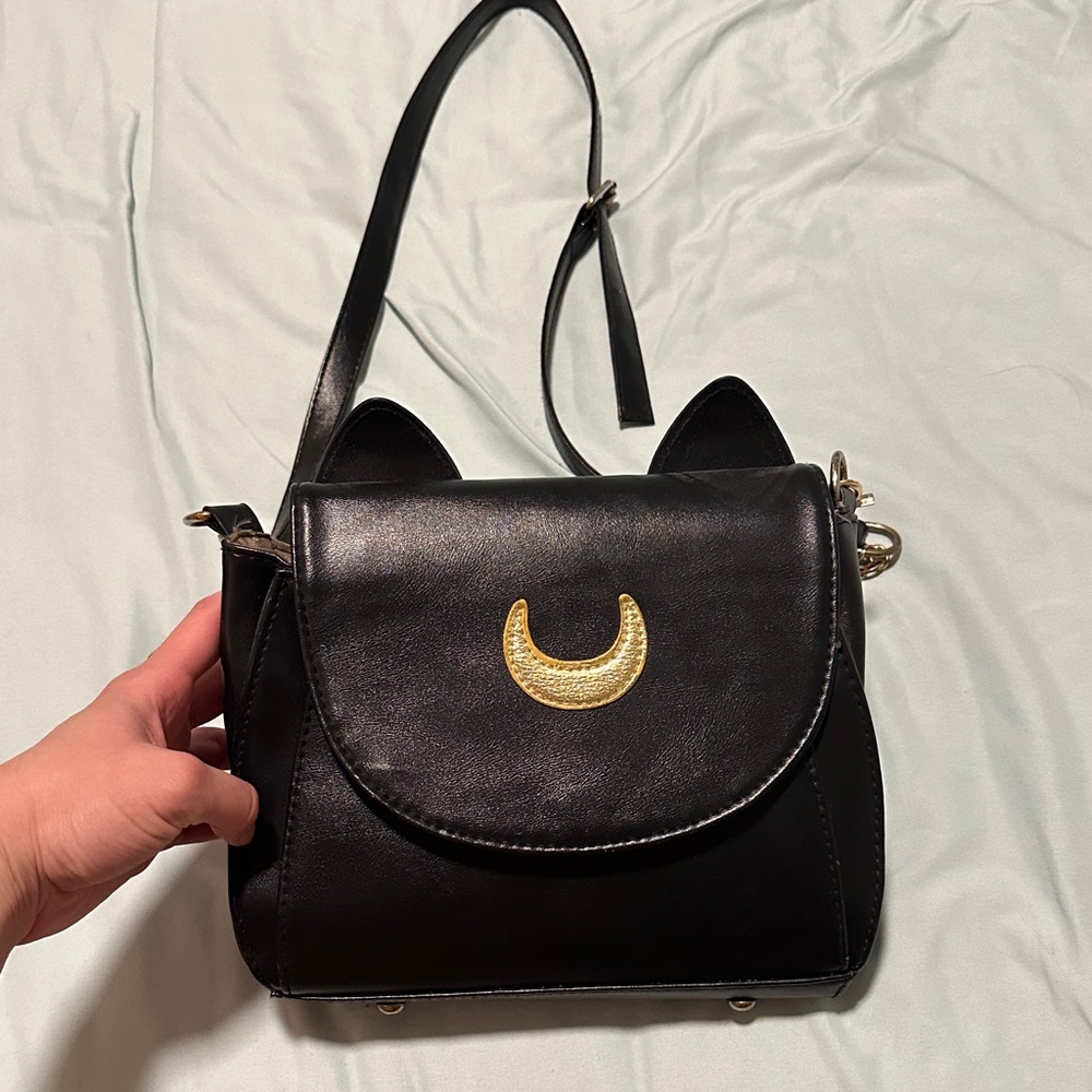 Black Cat Ear Crossbody Bag